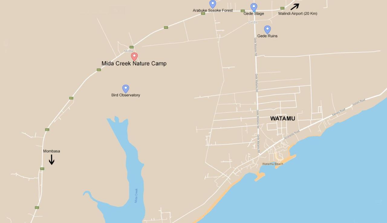 Mida Creek Nature Camp Watamu Esterno foto